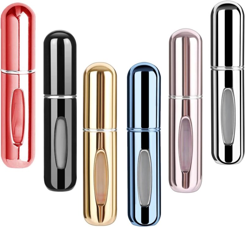 6pcs Mini Perfume Travel Refillable Bottles