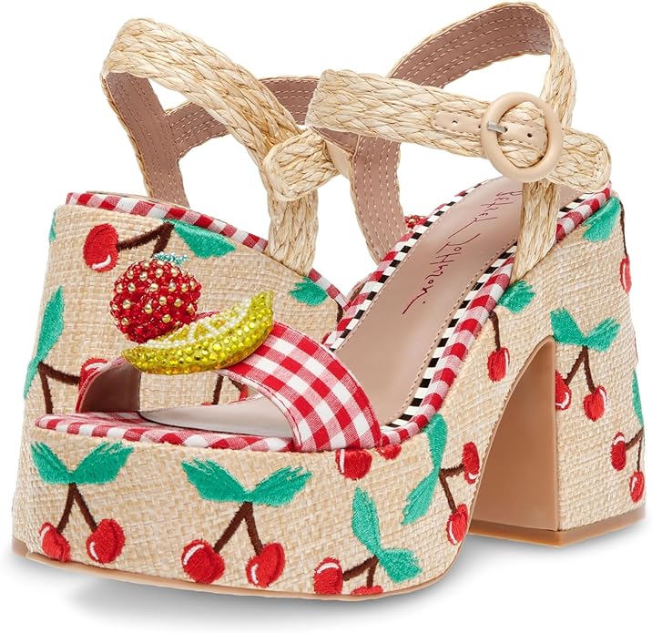 Betsey Johnson Women's Cheyne Heeled Sandal