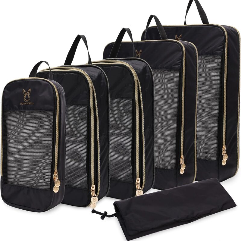 Bunny Chill Expandable Compression Packing Cubes for Suitcases