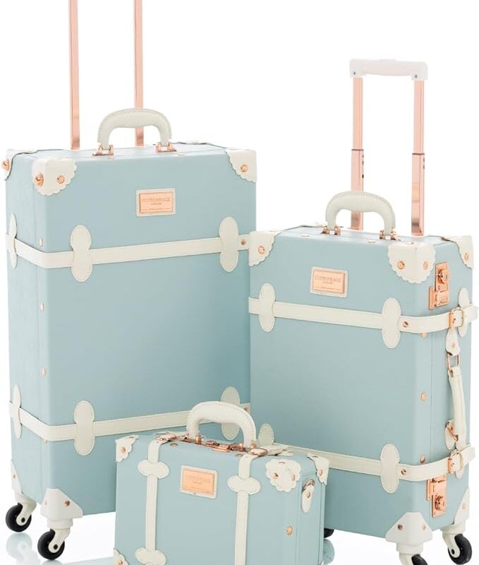 COTRUNKAGE Vintage Luggage Set 3 Pieces
